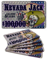 Nevada Jack - Placas de póquer de cerámica de 40 gramos, paquete de 10