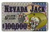 Nevada Jack - Placas de póquer de cerámica de 40 gramos, paquete de 10