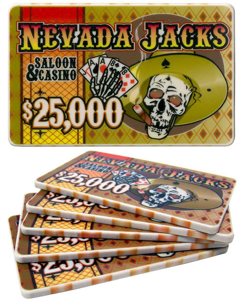 Nevada Jack 40 Gram Ceramic Poker Plaques - Pack of 10