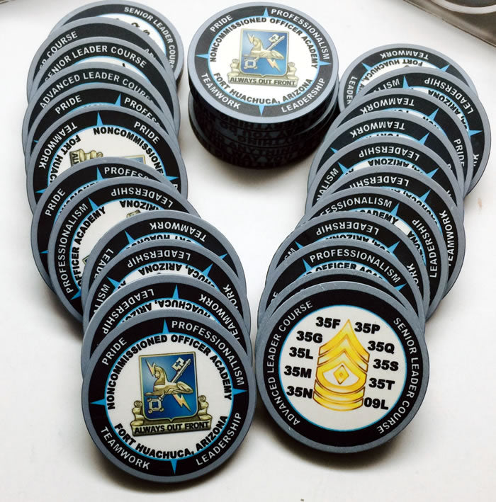 Ceramic Military Challenge Coins