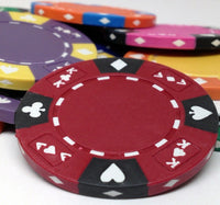 Ace King Suited 14 Gram Clay Poker Chips in Aluminum Case - 600 Ct.