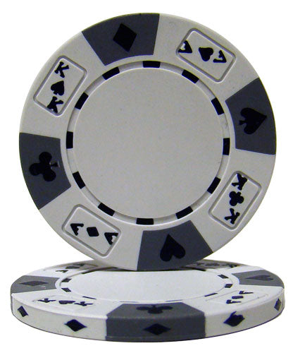 Ace King Suited 14 Gram Clay Poker Chips in Wood Walnut Case - 300 Ct.