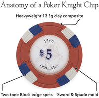 Poker Knights 13.5 Gram Clay Poker Chips