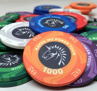 Arrow Series 10 Gram Ceramic Custom Poker Chip Sample Pack - 7 chips