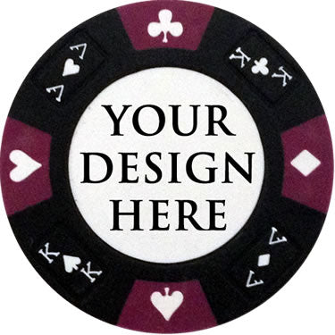 Prestige Series Custom Poker Chip - Black