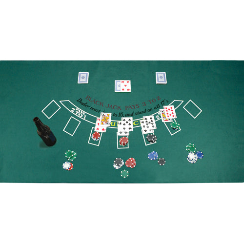 Blackjack and Craps Felt Layout