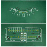 Blackjack and Craps Felt Layout