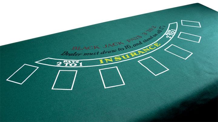 Blackjack and Roulette Table Felt