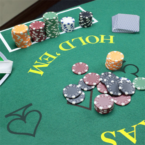 Blackjack and Texas Hold 'Em Felt