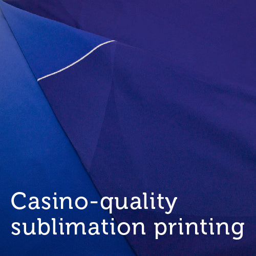 Blue Sublimation Poker Table Felt