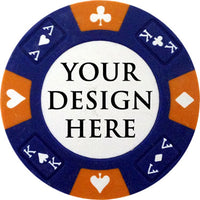 Prestige Series Custom Poker Chip - Blue