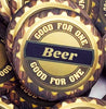 Dark Wood Version Custom Drink Tokens - Beer Bottle Cap