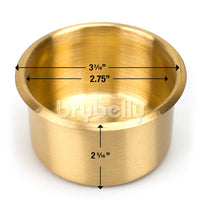 Jumbo Brass Drop-In Cup Holder