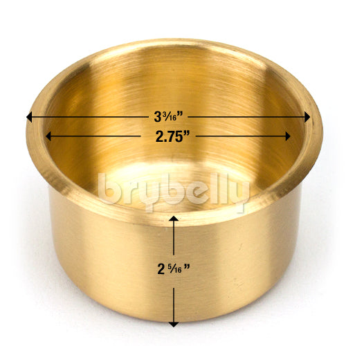 Jumbo Brass Drop-In Cup Holder