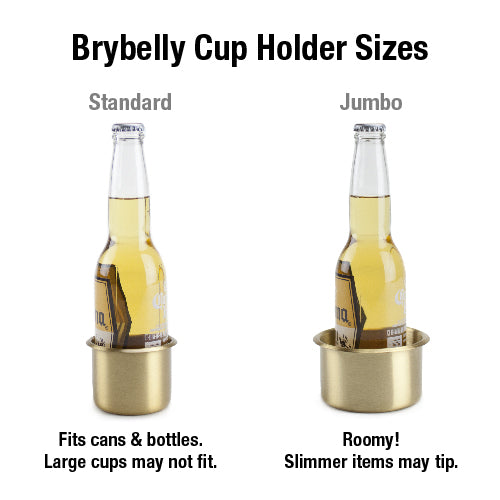 Jumbo Brass Drop-In Cup Holder