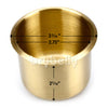 Small Brass Drop-In Cup Holder