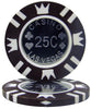 Coin Inlay 15 Gram Clay Poker Chips in Standard Aluminum Case - 500 Ct.