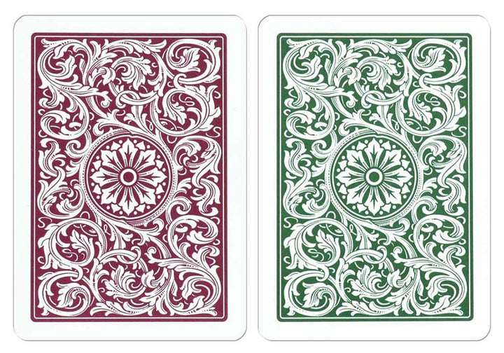 Copag 1546 Green Burgandy Poker Size Back Side