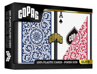 Copag 1546 Red Blue Poker Size Regular Index Playing Cards Packaged