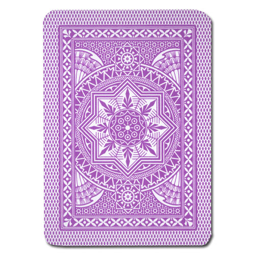 Modiano Cristallo Purple Poker Size Jumbo 4 PIP Index Single Deck