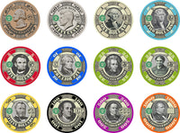 Dead Presidents 10 Gram Ceramic Poker Chips