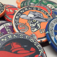 Dead Man's Series 10 Gram Ceramic Custom Poker Chip Sample Pack - 8 chips