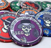 Dead Man's Series 10 Gram Ceramic Custom Poker Chip Sample Pack - 8 chips