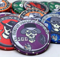 10 Gram Ceramic Custom Poker Chips - Semi Custom - Dead Man's Series