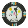 Desert Heat 13.5 Gram Clay Poker Chips in Aluminum Case - 600 Ct.