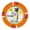 Desert Heat 13.5 Gram Clay Poker Chips in Deluxe Aluminum Case - 500 Ct.