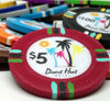 Desert Heat 13.5 Gram Clay Poker Chips in Wood Carousel - 200 Ct.