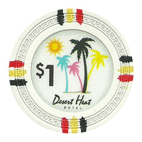 Desert Heat 13.5 Gram Clay Poker Chips in Aluminum Case - 600 Ct.