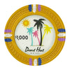 Desert Heat 13.5 Gram Clay Poker Chips in Deluxe Aluminum Case - 500 Ct.