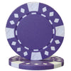 Diamond Suited 12.5 Gram ABS Poker Chips in Wood Walnut Case - 500 Ct.