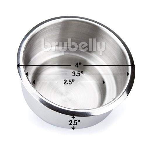 Dual Drop in Stainless Steel Cup Holder