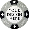 Prestige Series Custom Poker Chip - Gray