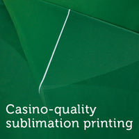 Green Sublimation Poker Table Felt