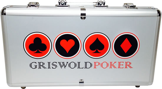 Custom Printed Aluminum Poker Chip Case - 300 Chip Capacity