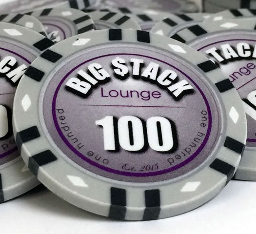 Custom Printed Aluminum Poker Chip Set with 13 Gram Clay Infinity Poker Chips - 300 Chips