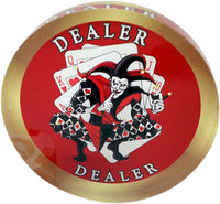 Crystal Acrylic Poker Dealer Buttons - 3.18 Inch - Custom With Your Image 