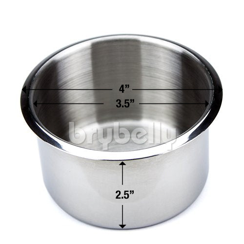 Jumbo Stainless Steel Drop in Cup Holder