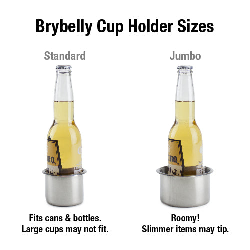 Jumbo Stainless Steel Drop in Cup Holder