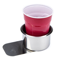 Jumbo Stainless Steel Slide Under Cup Holder