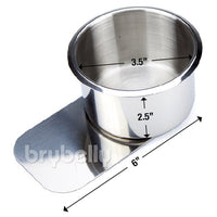 Jumbo Stainless Steel Slide Under Cup Holder