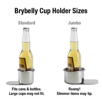 Jumbo Stainless Steel Slide Under Cup Holder