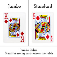 Unbranded Red Poker Size Jumbo Index Playing Cards Single Deck