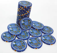 King of Spades Custom Ceramic Poker Chips - Blue