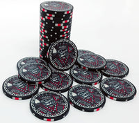 King of Spades Custom Ceramic Poker Chips - Black