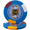 King's Casino 14 Gram Clay Poker Chips in Deluxe Aluminum Case - 500 Ct.