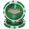 Las Vegas 14 Gram Clay Poker Chips in Wood Mahogany Case - 750 Ct.